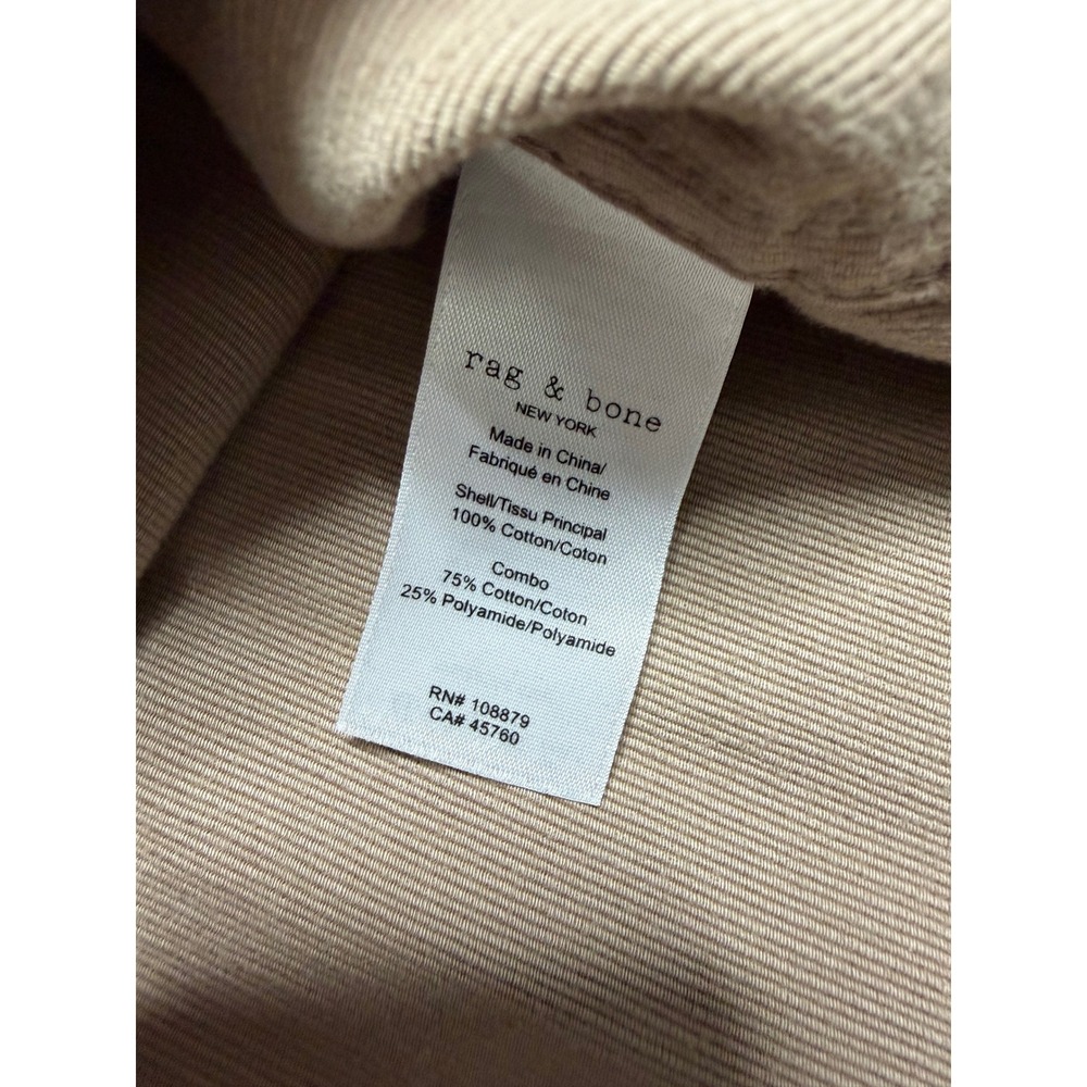 Rag & Bone Mens Large Tan Beige Fine Wale Corduroy Button Down Shirt - Picture 6 of 7